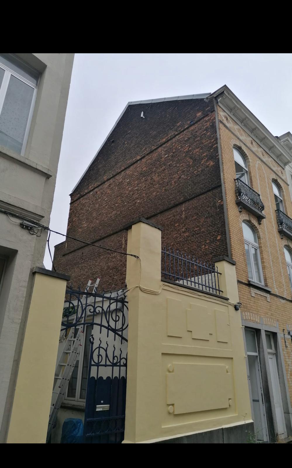 Ravalement sur façade en brique